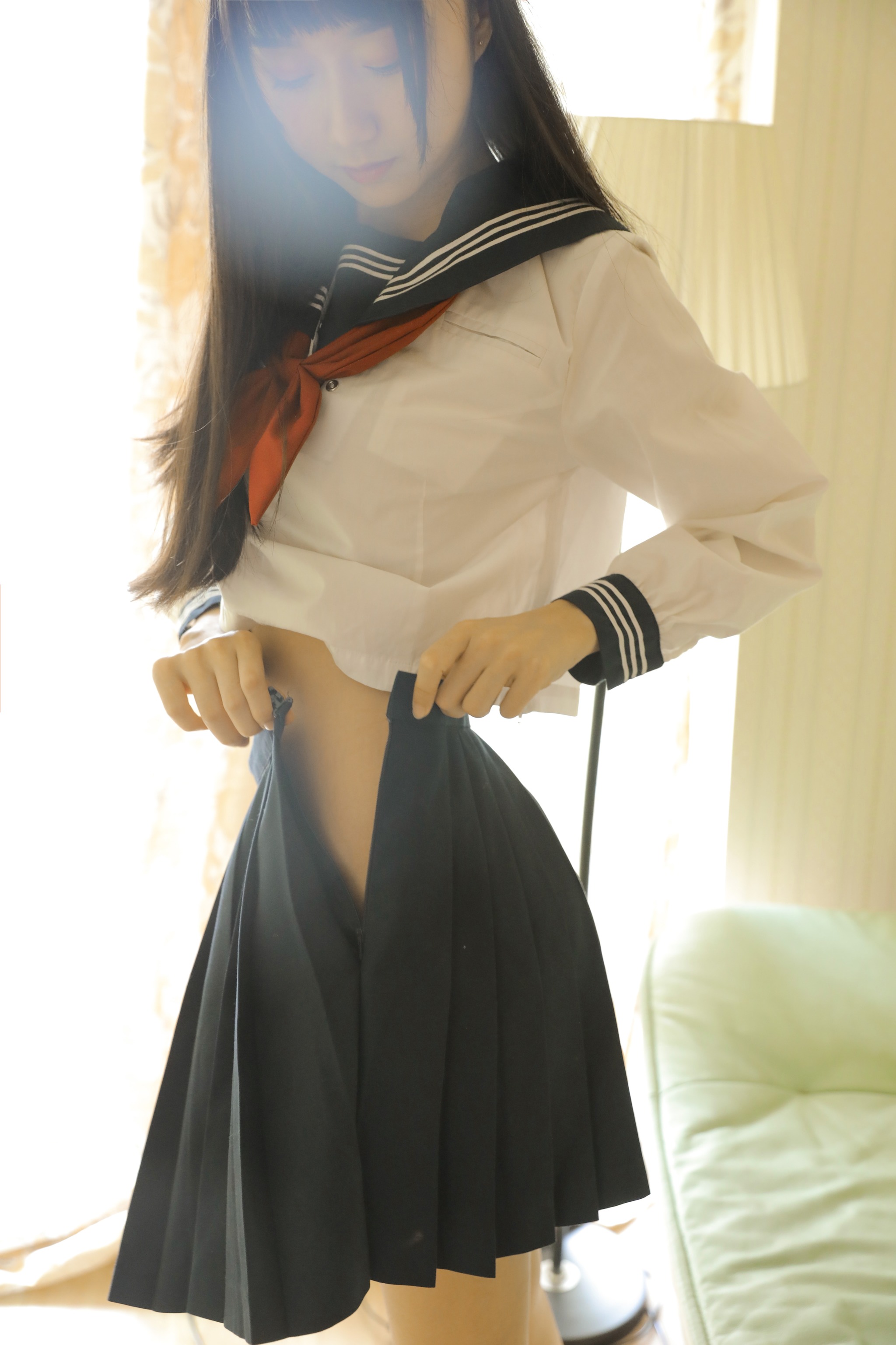 图片[1]-木棉棉 – NO.021 木绵绵OwO “绵相随”系列-JK水手服2[14P]-XikXak